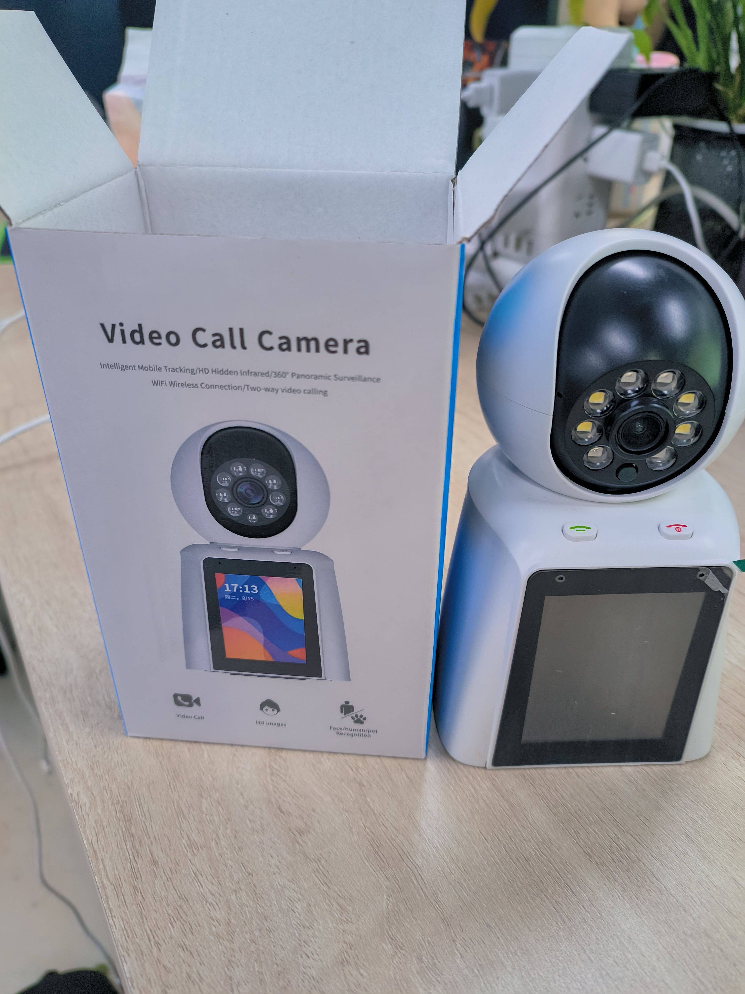 Smart Indoor Baby Monitor Phone With Two - Way Security Camera