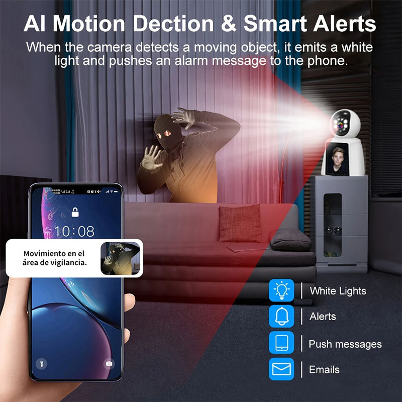 Smart Indoor Baby Monitor Phone With Two - Way Security Camera