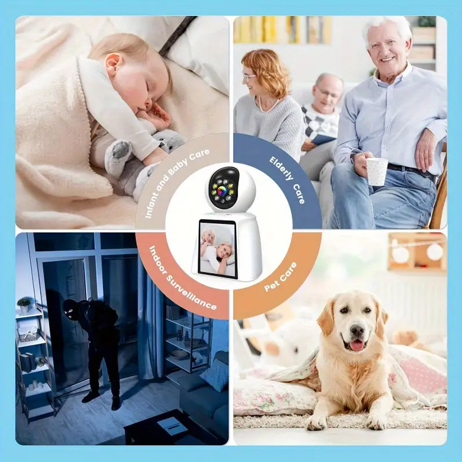 Smart Indoor Baby Monitor Phone With Two - Way Security Camera